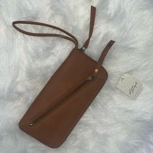 Free People Brown Wristlet